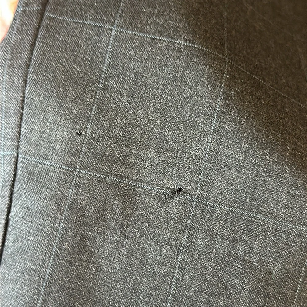 Bill Blass Menswear Vintage Blazer Suit Jacket Size 44 R Gray Plaid